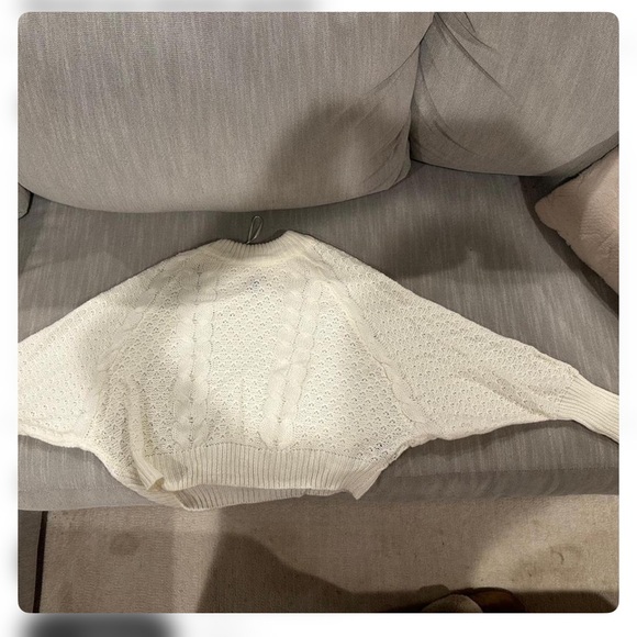 Altar'd State Cream Cable Knit Sweater - Picture 3 of 3